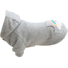 Hanorac cu Gluga Pentru Caini RAINBOW FALLS, Marime XXS Lungime Spate 18cm