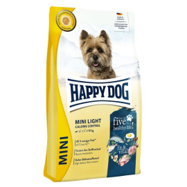 HAPPY DOG Fit & Vital Mini Light – Hrană Uscata fără Gluten pentru Câini Adulti de Talie Mică Supraponderali, 4kg