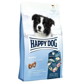 HAPPY DOG Fit & Vital Puppy – Hrană Uscată Fără Grâu pentru Cătei (1–6 Luni), Proteine Multiple si Suport Imunitar, 10kg