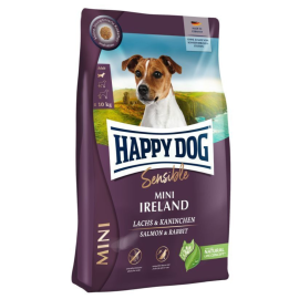 HAPPY DOG Sensible Ireland, cu Somon si Iepure– Hrană Uscată pentru Câini Adulți, pentru o Piele Sănătoasă și Blană Strălucitoare,, 12.5kg