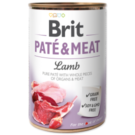 BRIT PATE & MEAT Miel, Conserva Hrana Umeda Caine (bucati carne in pateu) 400g