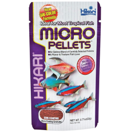 HIKARI Micro Pellets, Hrana Granulata Pentru Pesti Ornamentali cu Gura Mica, 22g
