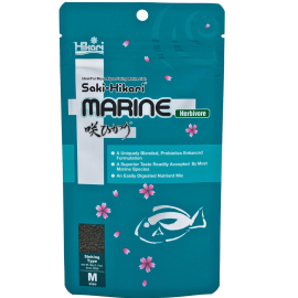 HIKARI Saki Marine Herbivore, Hrana cu Probiotice Pentru Pesti Marini Ierbivori, 90g