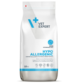 VETEXPERT 4T VETERINARY DIET Hypoallergenic, Insecte, Hrana Uscata Caine cu Intolerante sau Alergii Alimentare, 12kg