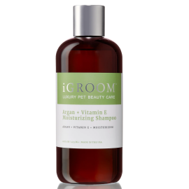 iGROOM Argan + Vitamina E, Sampon Profesional Concentrat 1:16, Hidratant Pentru Caini cu Piele Sensibila sau Blana cu Par Uscat, Deteriorat, 473ml