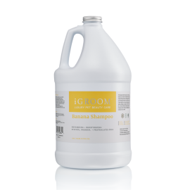 iGROOM Banana Sampon Profesional Concentrat 1:8 Hidratant | Nutritiv | Protector, Orice Tip de Blana, Caini si Pisici 3.8L