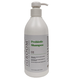 iGROOM Prebiotic, Sampon Profesional, Fara Sulfati, Pentru Caini cu Piele Sensibila sau Predispusi la Alergii, 473ml