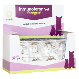 INMUNOFERON VET Supliment Imunomodulator Pentru Caini si Pisici, Blister cu 8 tablete