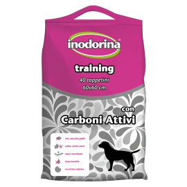 INODORINA Covorase Absorbante cu Carbune Activ, Pentru Caini 60x60cm, 40buc