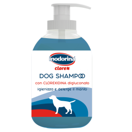 INODORINA Sampon Antiseptic cu Clorhexidina, Pentru Caini si Pisici, 300ml