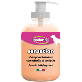 INODORINA Sensation Sampon Pentru Caini, cu Vanilie, Curatare Profunda Orice Tip de Blana, 300ml