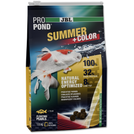 JBL ProPond Summer Color – Hrană Premium de Vară pentru Koi si Pești de Iaz, Cu Prebiotice și Proteine 32%, Pelete Plutitoare, 1 kg