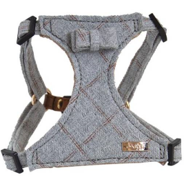 CHADOG Ham Caine Doogy Fashion Denim cu Fundita, Gri, XS 27-37cm / 15mm