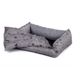 JK ORIENT GREY Culcus Impermeabil Caini, Poliester, Saltea Detasabila, 65x45x20cm