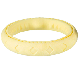 Jucarie Aport Pentru Caini, Inel Plutitor, Cauciuc TPR, Diverse Culori, 17cm