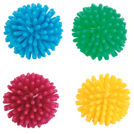 Jucarie Pentru Pisici Set 4 Mingi Arici din Vinil,  3cm