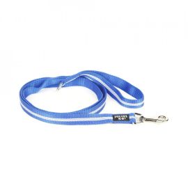 JULIUS K9 Lesa IDC Nylon cu Fire Fluorescente, Albastra, 1.2m / 25mm