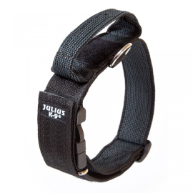 JULIUS K9 Zgarda Caini, cu Maner, Nylon Gri, 38-53cm