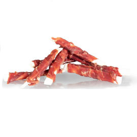 KIDDOG Fâșii de Cod cu Rață pentru Câini, 250 g – Recompense Delicioase cu 94% Carne și Pește