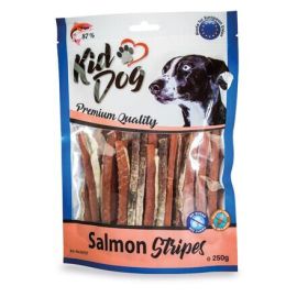KIDDOG Fisii de Somon pentru Câini, 250g – Recompense Naturale cu 87% Carne