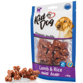 KIDDOG Mini Oase cu Iepure si Orez pentru Caini, 80g – Recompense cu 90% Carne
