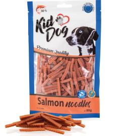 KIDDOG Noodles cu Somon pentru Câini de Talie Mică și Pisici – Recompense Fără Cereale, 80g