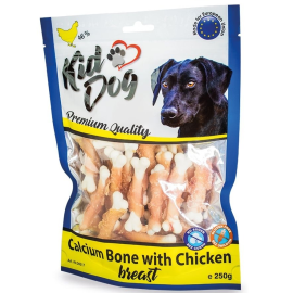 KIDDOG Oase cu Calciu și Piept de Pui pentru Caini, 500g – Recompense cu 56% Carne
