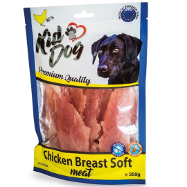 KIDDOG Piept de Pui Moale pentru Câini, 250 g – Recompense cu 85% Carne, Ușor de Porționat