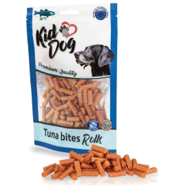 KIDDOG Tuna Bites Rolls – Recompense Rulouri cu Ton pentru Câini, Fără Cereale și Zahăr, 80g