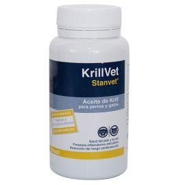KRILLVET Supliment cu un Continut Ridicat de Acizi Esentiali Omega 3, Pentru Piele si Blana, Caini si Pisici, 120capsule