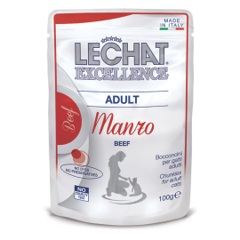 LeChat Excellence Adult, cu Vita – Plic Hrană Umedă pentru Pisici Adulte, (bucățele în sos), 85 g