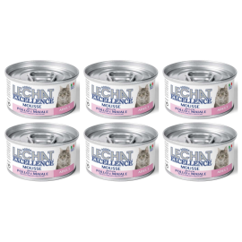 LeChat Excellence Mousse Adult, cu Pui și Porc - Conserva Hrana Umeda pentru Pisici Adulte, (mousse delicat), 85 g