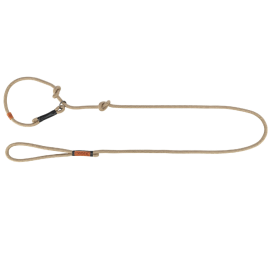 Lesa Cordelina cu Zgarda Semistrangulanta Pentru Caini BE NORDIC Bej, Marime S-M 1.70m / 8mm