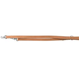 Lesa Dresaj din Piele Pentru Caini, RUSTIC HEARTBEAT, Lungime Reglabila, Natur, 2m | 20mm