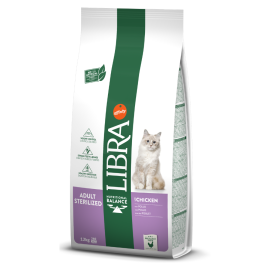 LIBRA Cat Sterilizat, cu Pui, Hrană Premium pentru Pisici Adulte Sterilizate, 12kg