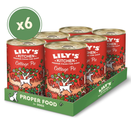 LILY'S KITCHEN Cottage Pie, cu Vita, Set Conserve Hrana Umeda Fara Cereale Pentru Caini 6x400g