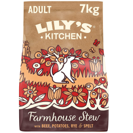 LILY'S KITCHEN Farmhouse Stew, cu Vita, Hrana Uscata Pentru Caini Adulti 7kg