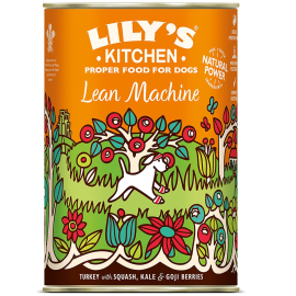 LILY'S KITCHEN Lean Machine, cu Curcan si Kale, Conserva Hrana Umeda Fara Cereale Pentru Caini Supraponderali 400g