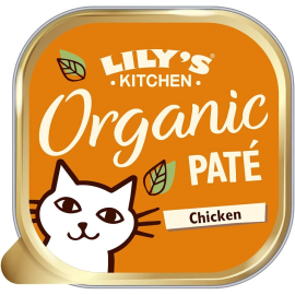 LILY'S KITCHEN Organic Chicken Pate, cu Pui, Conserva Hrana Umeda BIO Pentru Pisici 85g