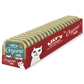LILY'S KITCHEN Organic Fish Pate, cu Peste, Set Conserve Hrana Umeda BIO Pentru Pisici 19x85g