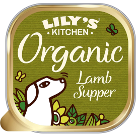 LILY'S KITCHEN Organic Lamb Super, cu Miel, Conserva Hrana Umeda  BIO Pentru Caini 150g