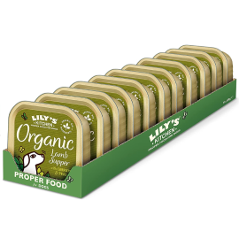 LILY'S KITCHEN Organic Lamb Super, cu Miel, Set Conserve Hrana Umeda  BIO Pentru Caini 11x150g