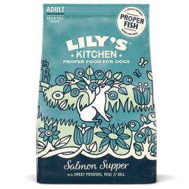 LILY'S KITCHEN Salmon Supper, cu Somon, Hrana Uscata Fara Cereale Pentru Caini Adulti 1kg