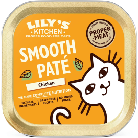LILY'S KITCHEN Smooth Pate, cu Pui, Conserva Hrana Umeda Fara Cereale Pentru Pisici Adulte 85g