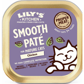 LILY'S KITCHEN Smooth Pate, cu Pui, Conserva Hrana Umeda Fara Cereale Pentru Pisici Senioare 85g