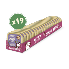LILY'S KITCHEN Smooth Pate, cu Pui, Set Conserve Hrana Umeda Fara Cereale Pentru Pisici Senioare 19x85g