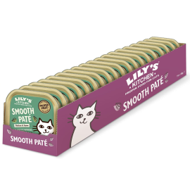 LILY'S KITCHEN Smooth Pate, cu Pui si Vanat, Set Conserve Hrana Umeda Fara Cereale Pentru Pisici Adulte 19x85g