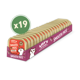 LILY'S KITCHEN Smooth Pate, cu Pui, Somon si Creveti, Set Conserve Hrana Umeda Fara Cereale Pentru Pisici Adulte 19x85g