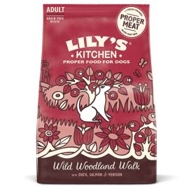 LILY'S KITCHEN Wild Woodland Walk, cu Rata, Somon si Vanat, Hrana Uscata Fara Cereale Pentru Caini Adulti, 1kg