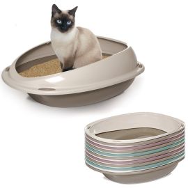 Litiera Pentru Pisici, Ovala cu Rama, 45x36x15.5cm